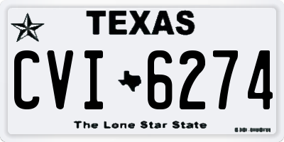 TX license plate CVI6274