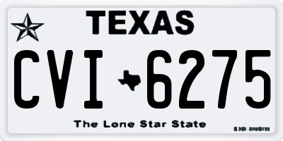 TX license plate CVI6275
