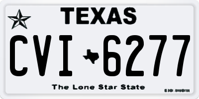 TX license plate CVI6277