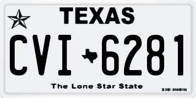 TX license plate CVI6281