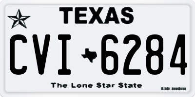 TX license plate CVI6284