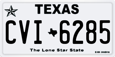 TX license plate CVI6285