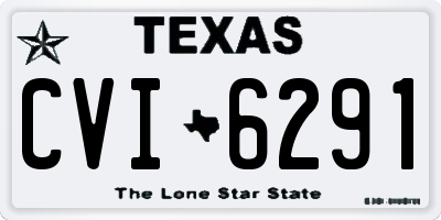 TX license plate CVI6291