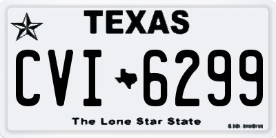 TX license plate CVI6299