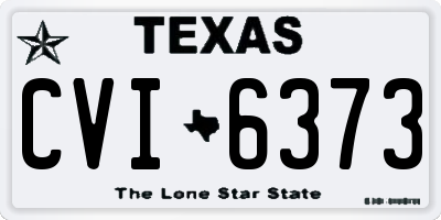 TX license plate CVI6373