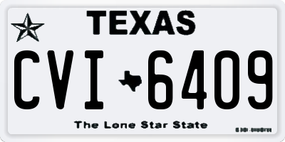 TX license plate CVI6409