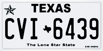TX license plate CVI6439