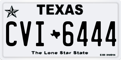 TX license plate CVI6444