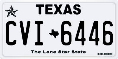 TX license plate CVI6446