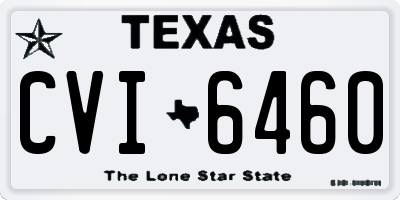TX license plate CVI6460