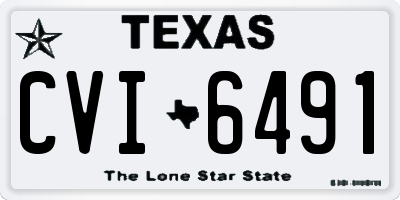 TX license plate CVI6491