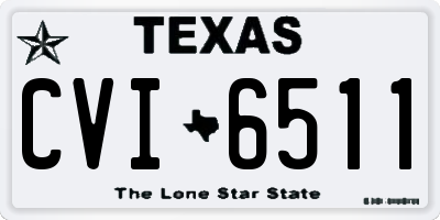 TX license plate CVI6511