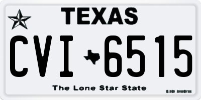 TX license plate CVI6515