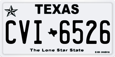 TX license plate CVI6526