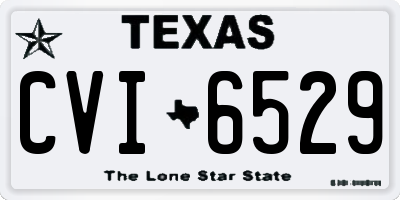 TX license plate CVI6529