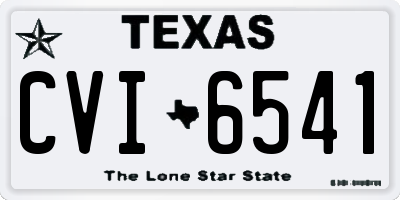 TX license plate CVI6541