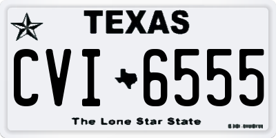 TX license plate CVI6555