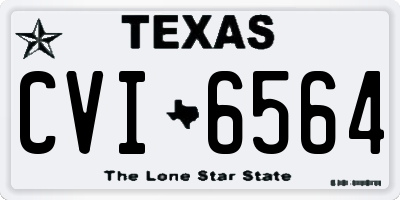 TX license plate CVI6564