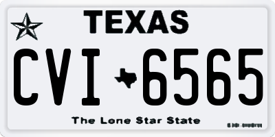 TX license plate CVI6565