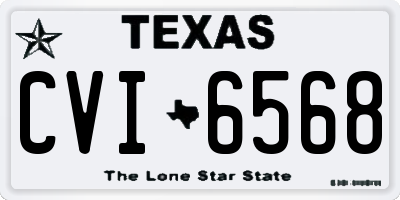 TX license plate CVI6568