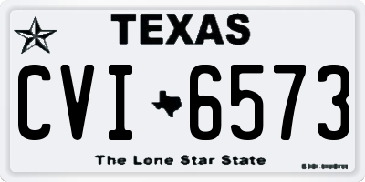 TX license plate CVI6573