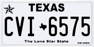TX license plate CVI6575