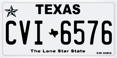 TX license plate CVI6576