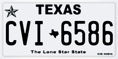 TX license plate CVI6586