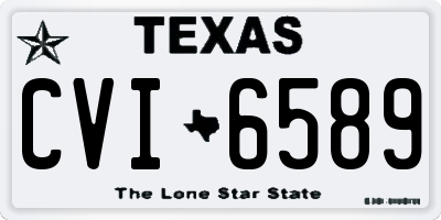 TX license plate CVI6589