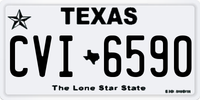 TX license plate CVI6590