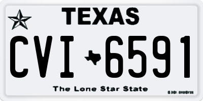 TX license plate CVI6591
