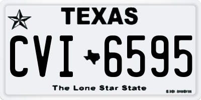 TX license plate CVI6595
