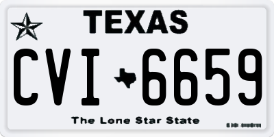 TX license plate CVI6659