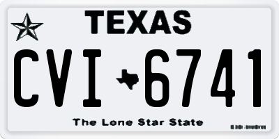 TX license plate CVI6741