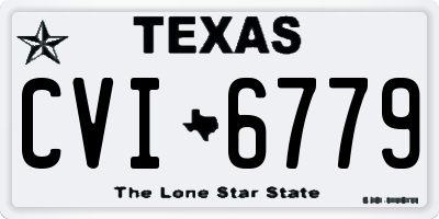 TX license plate CVI6779