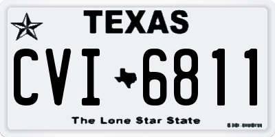 TX license plate CVI6811