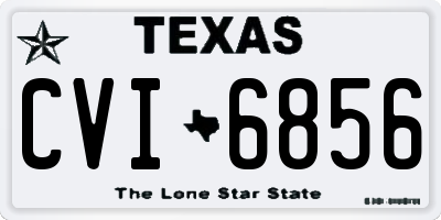 TX license plate CVI6856