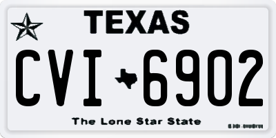 TX license plate CVI6902