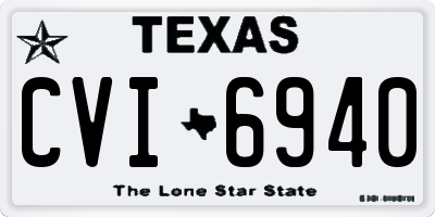 TX license plate CVI6940