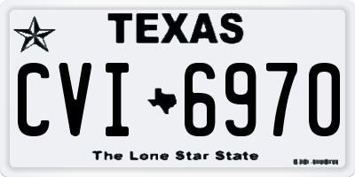 TX license plate CVI6970