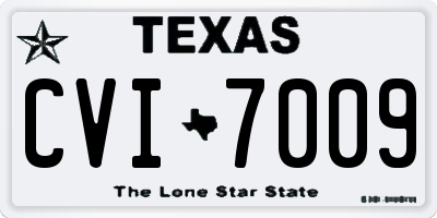 TX license plate CVI7009