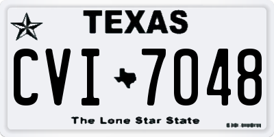 TX license plate CVI7048