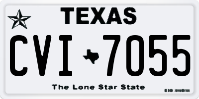 TX license plate CVI7055