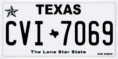 TX license plate CVI7069