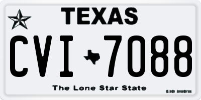 TX license plate CVI7088