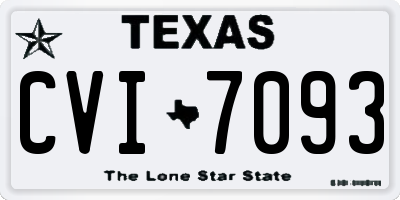TX license plate CVI7093