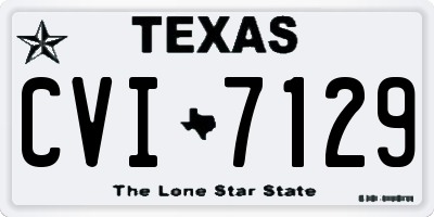 TX license plate CVI7129