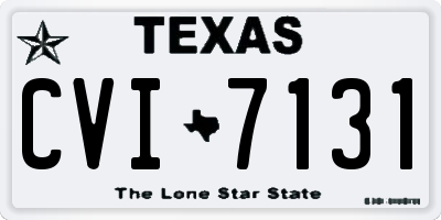 TX license plate CVI7131