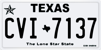 TX license plate CVI7137