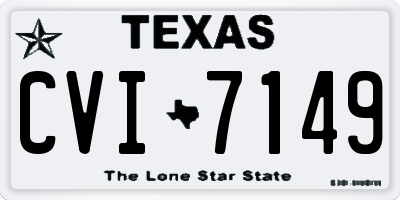 TX license plate CVI7149